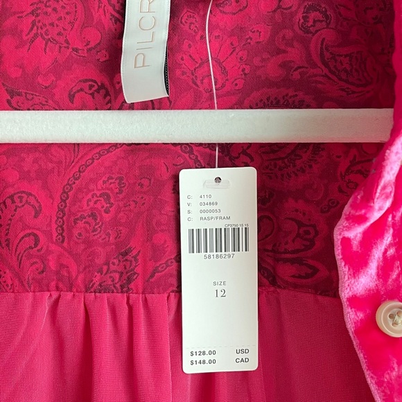 PINK VELVET BLOUSE - Picture 7 of 7